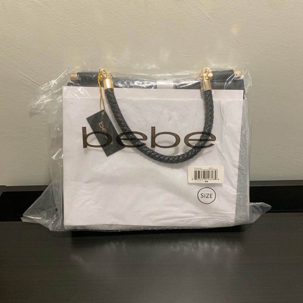 BEBE Agathe Jacquard Crystal Satchel - Picture 2 of 3